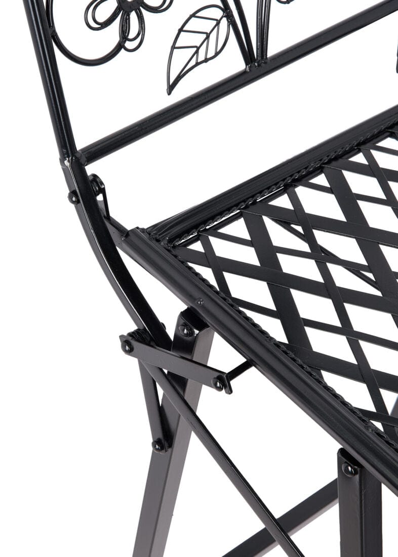 Chivari Barcelona Bistro Barstool Black with Square Seat and Back by Chivari BBBMB-AX-T