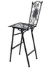 Chivari Barcelona Bistro Barstool Black with Square Seat and Back by Chivari BBBMB-AX-T