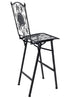 Chivari Barcelona Bistro Barstool Black with Square Seat and Back by Chivari BBBMB-AX-T