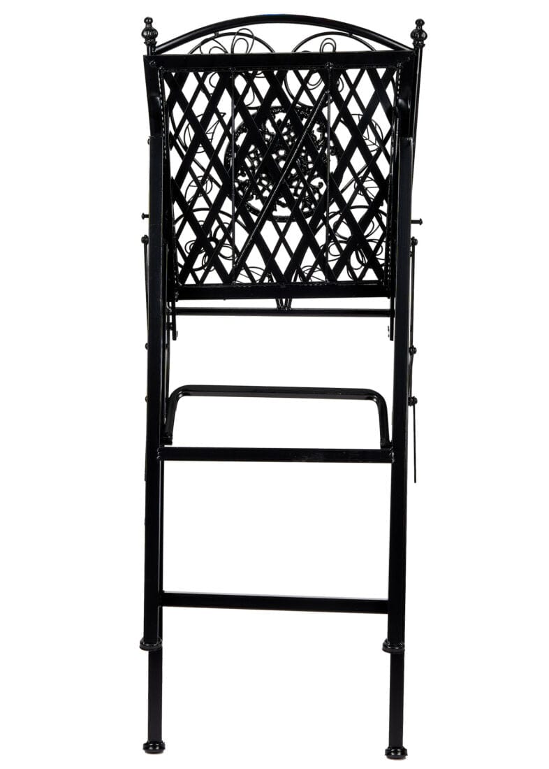 Chivari Barcelona Bistro Barstool Black with Square Seat and Back by Chivari BBBMB-AX-T
