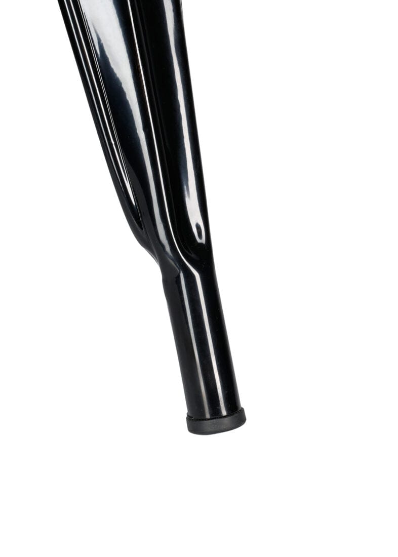 Chivari Black Hi Gloss Tolix Style Metal Chair CTMB-AX-T
