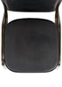 Chivari Black Vinyl on Gold Vein Frame Crown Banquet Chair CQCVBU-ZF-T