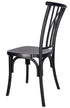 Chivari Matte Black ToughResin™ Willow Chair CWRB-ZG-T