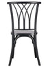Chivari Matte Black ToughResin™ Willow Chair CWRB-ZG-T