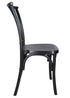 Chivari Matte Black ToughResin™ Willow Chair CWRB-ZG-T