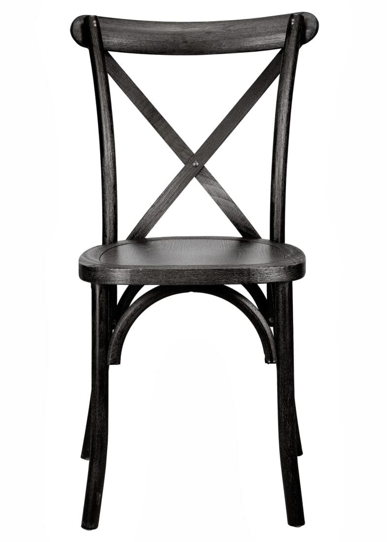 Chivari Black ToughWood™ Cross Back Chair CXWB-AX-T
