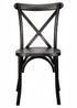 Chivari Black ToughWood™ Cross Back Chair CXWB-AX-T