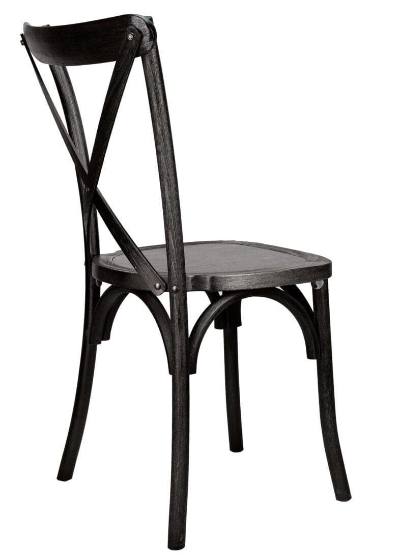 Chivari Black ToughWood™ Cross Back Chair CXWB-AX-T