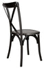 Chivari Black ToughWood™ Cross Back Chair CXWB-AX-T