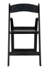 Black with Black Vinyl Cushion Resin Steel Skeleton™ Folding Chair