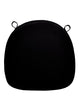 Chivari Black Fabric  2" Thick Cross Back Cushion CUSHXSTRAP-BLK-AX-T