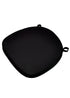 Chivari Black Fabric  2" Thick Cross Back Cushion CUSHXSTRAP-BLK-AX-T