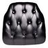 Chivari Black 1.75" Thick Vinyl Tufted Panel Chiavari Chair Cushion CUSHPANVINTUFTBLA-AX-T