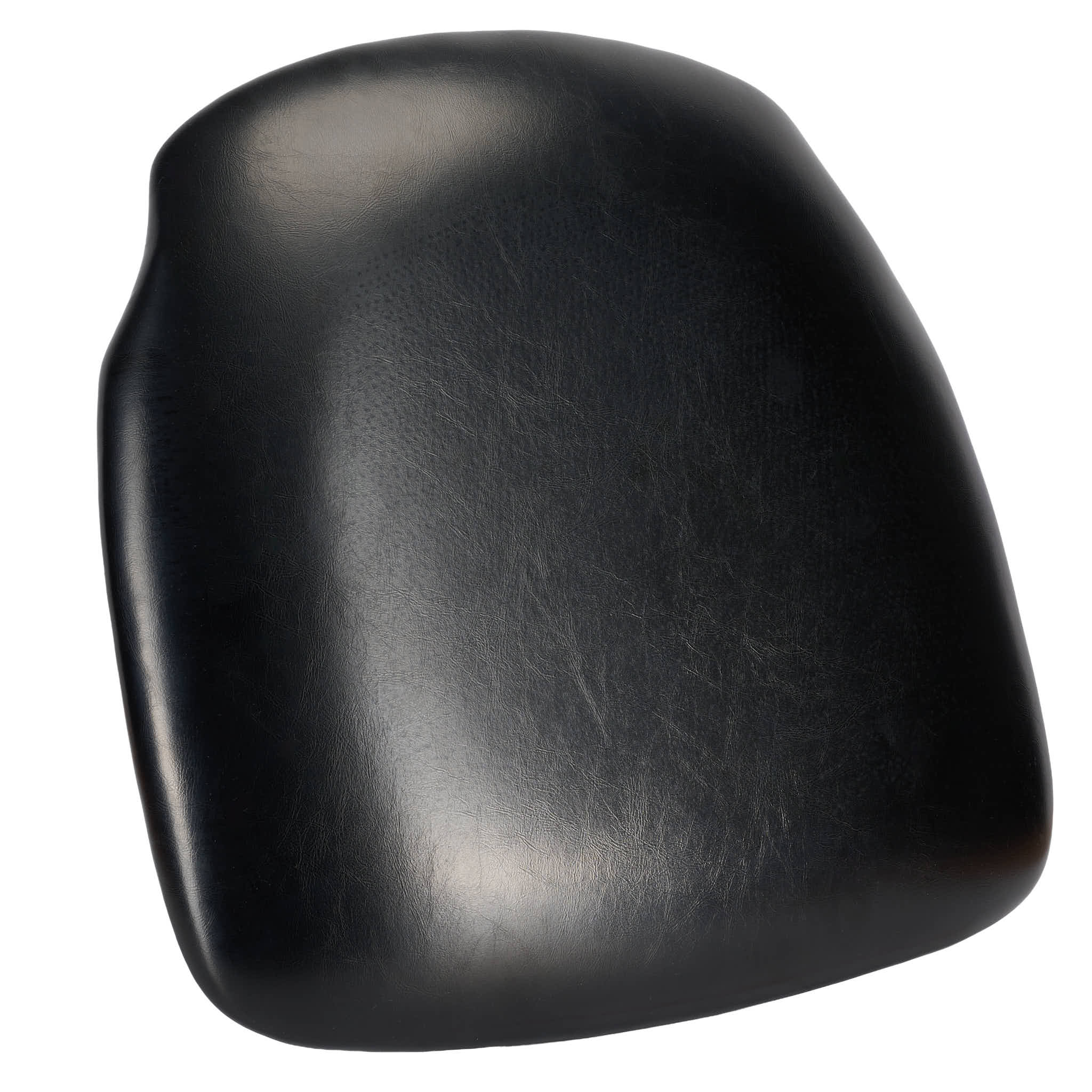 Black Vinyl 1.75" Thick Cross Back Cushion with SlipNot™ Technology