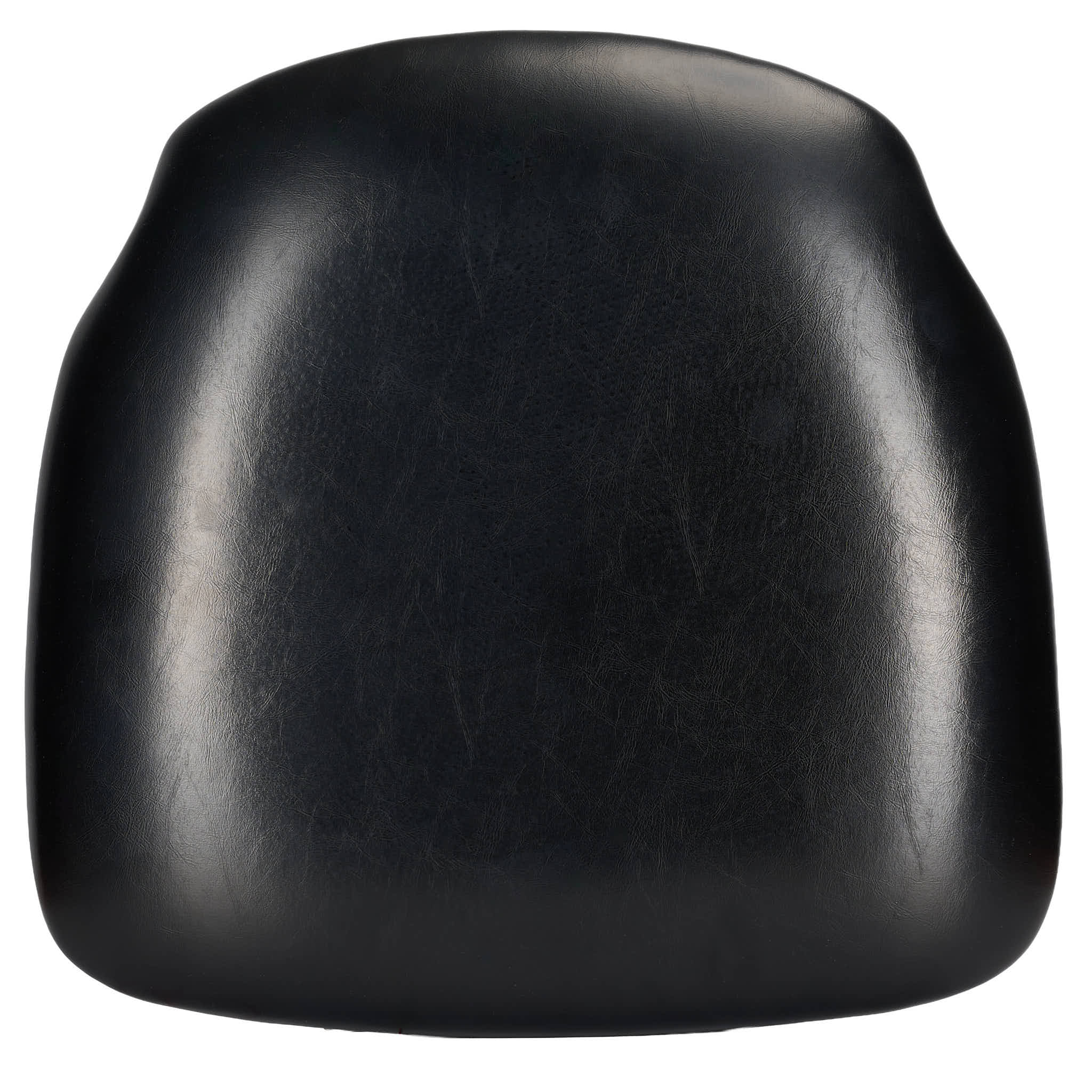 Black Vinyl 1.75" Thick Cross Back Cushion with SlipNot™ Technology