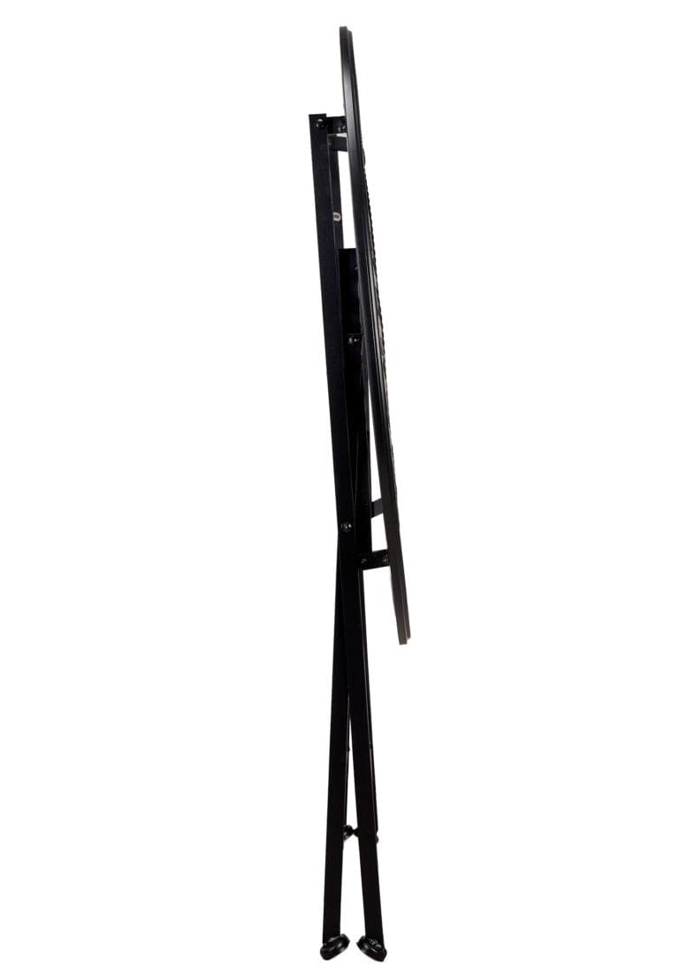 Chivari 28" Rustic Matte Black Barcelona Bistro Table TBBMB-AX-T