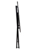 Chivari 28" Rustic Matte Black Barcelona Bistro Table TBBMB-AX-T