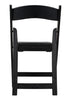 Black with Black Vinyl Cushion Resin Steel Skeleton™ Folding Chair