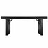 Chivari 72" x 30" Black Farm Table Conversion Kit for Banquet Tables TFARMCKT7230-BLK-AX-T