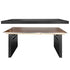 Chivari 72" x 30" Black Farm Table Conversion Kit for Banquet Tables TFARMCKT7230-BLK-AX-T