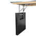 Chivari 72" x 30" Black Farm Table Conversion Kit for Banquet Tables TFARMCKT7230-BLK-AX-T