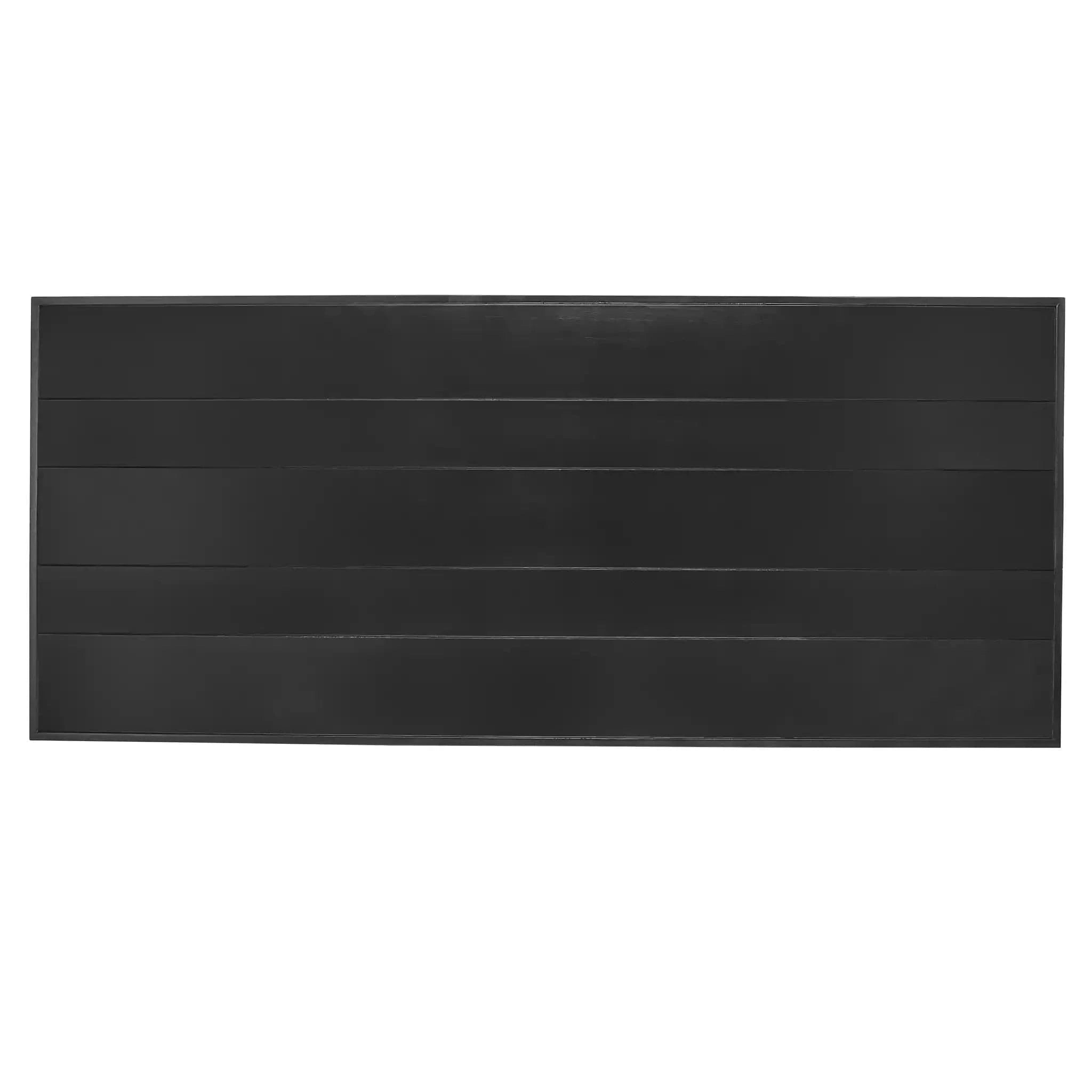 Chivari 72" x 30" Black Farm Table Conversion Kit for Banquet Tables TFARMCKT7230-BLK-AX-T