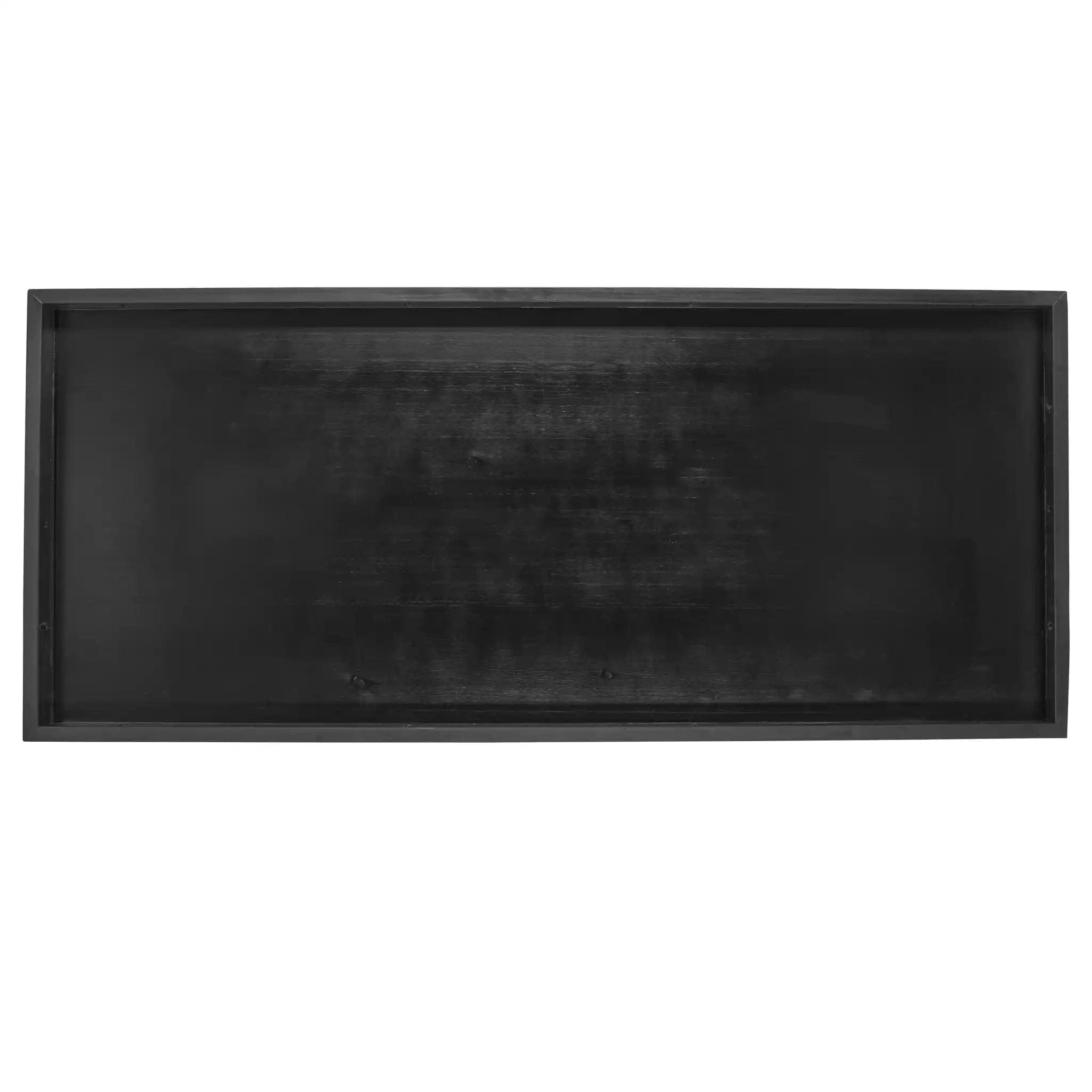 Chivari 72" x 30" Black Farm Table Conversion Kit for Banquet Tables TFARMCKT7230-BLK-AX-T