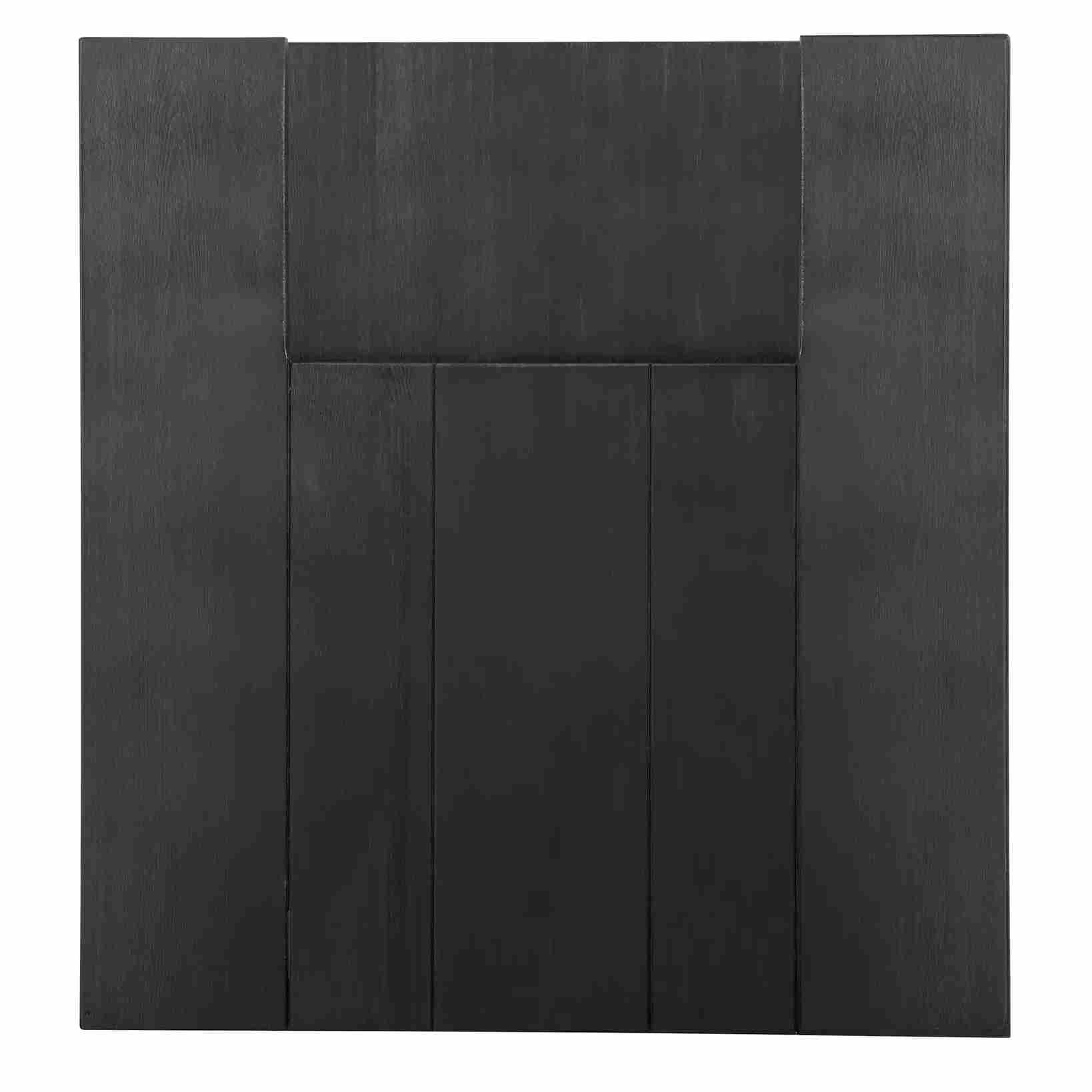 Chivari 72" x 30" Black Farm Table Conversion Kit for Banquet Tables TFARMCKT7230-BLK-AX-T