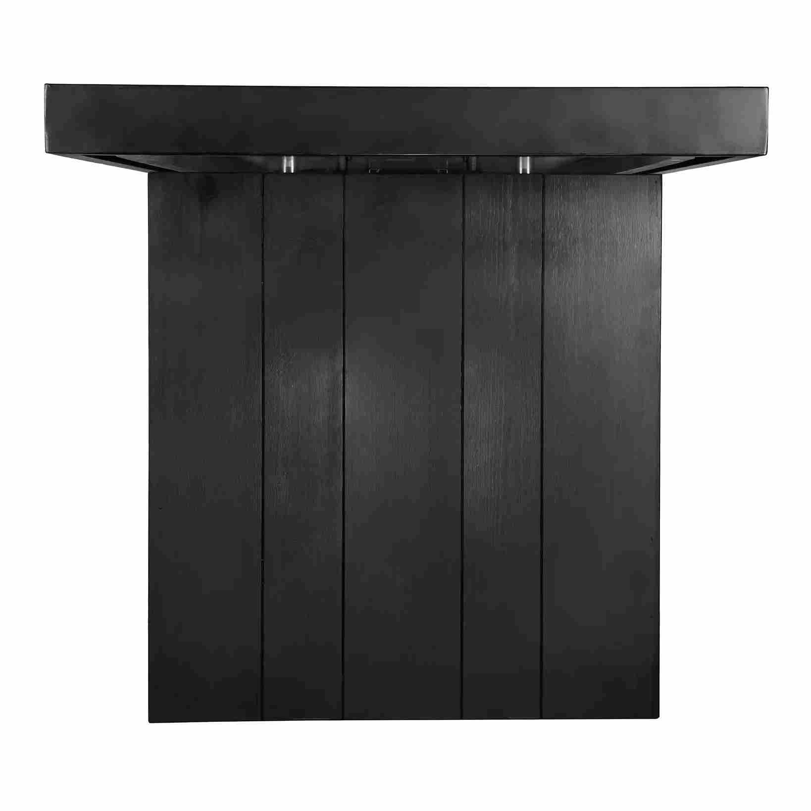 Chivari 72" x 30" Black Farm Table Conversion Kit for Banquet Tables TFARMCKT7230-BLK-AX-T