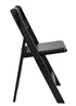 Black with Black Vinyl Cushion Resin Steel Skeleton™ Folding Chair