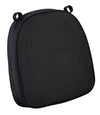 Chivari Black with Black Piping 2.5" Thick Chair Cushion - World's Best Cushions CUSHBST-BB-AX-T