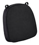 Chivari Black with Black Piping 2.5" Thick Chair Cushion - World's Best Cushions CUSHBST-BB-AX-T