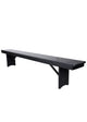 Chivari Black 8 Foot (96″ x 12″) Rectangle Farmhouse Table Bench TFARM-BENCH-9612-BLACK-AX-T