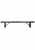 Chivari Black 8 Foot (96″ x 12″) Rectangle Farmhouse Table Bench TFARM-BENCH-9612-BLACK-AX-T