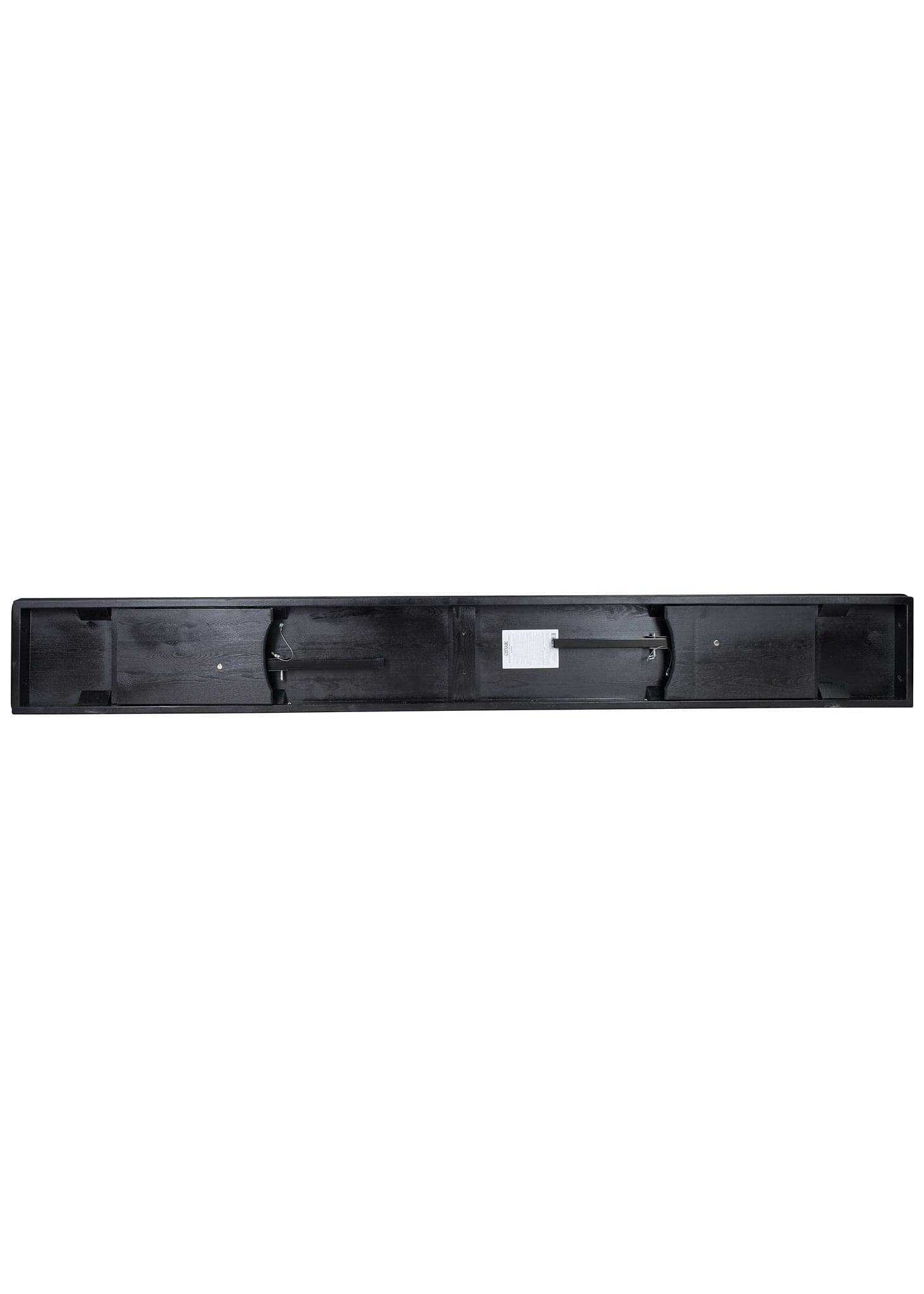 Chivari Black 8 Foot (96″ x 12″) Rectangle Farmhouse Table Bench TFARM-BENCH-9612-BLACK-AX-T