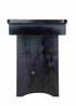 Chivari Black 8 Foot (96″ x 12″) Rectangle Farmhouse Table Bench TFARM-BENCH-9612-BLACK-AX-T