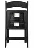 Black WoodGrain™ Resin Folding Chair with Black Vinyl Seat