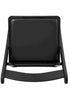 Black WoodGrain™ Resin Folding Chair with Black Vinyl Seat