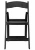 Black WoodGrain™ Resin Folding Chair with Black Vinyl Seat