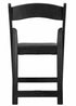 Black WoodGrain™ Resin Folding Chair with Black Vinyl Seat