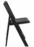 Black WoodGrain™ Resin Folding Chair with Black Vinyl Seat