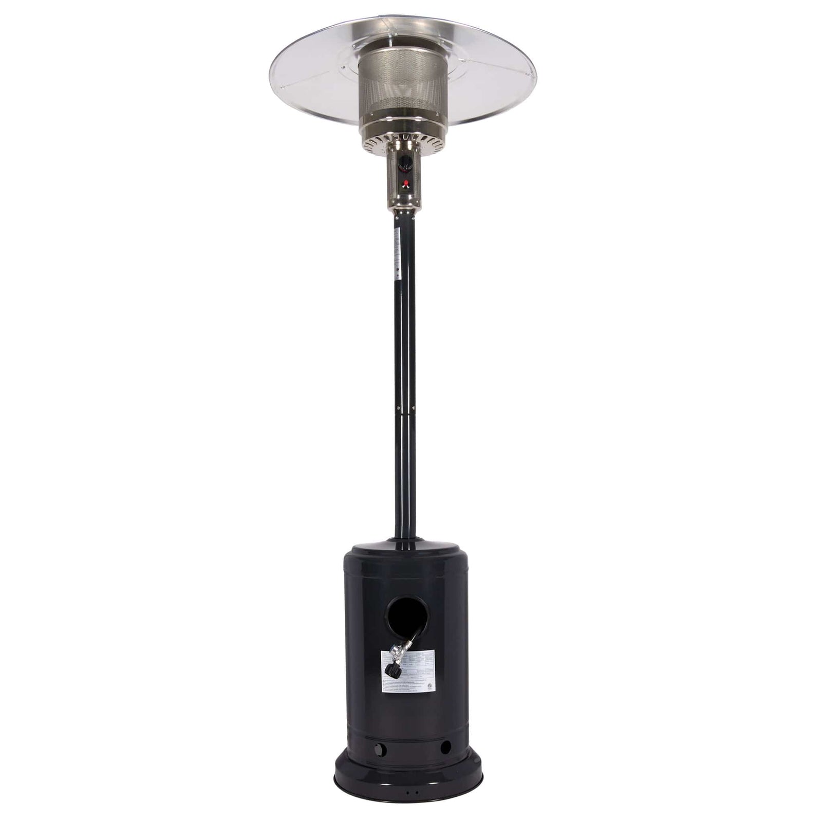 Chivari Black Propane Standing Patio Outdoor Heater 41000 BTU HEAT-PAT41KBTU-BLK