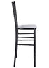Chivari Black Resin Steel Skeleton™ Chiavari Barstool - 2 Pack - Some Assembly Required BCRB-KD-ST-AX-2
