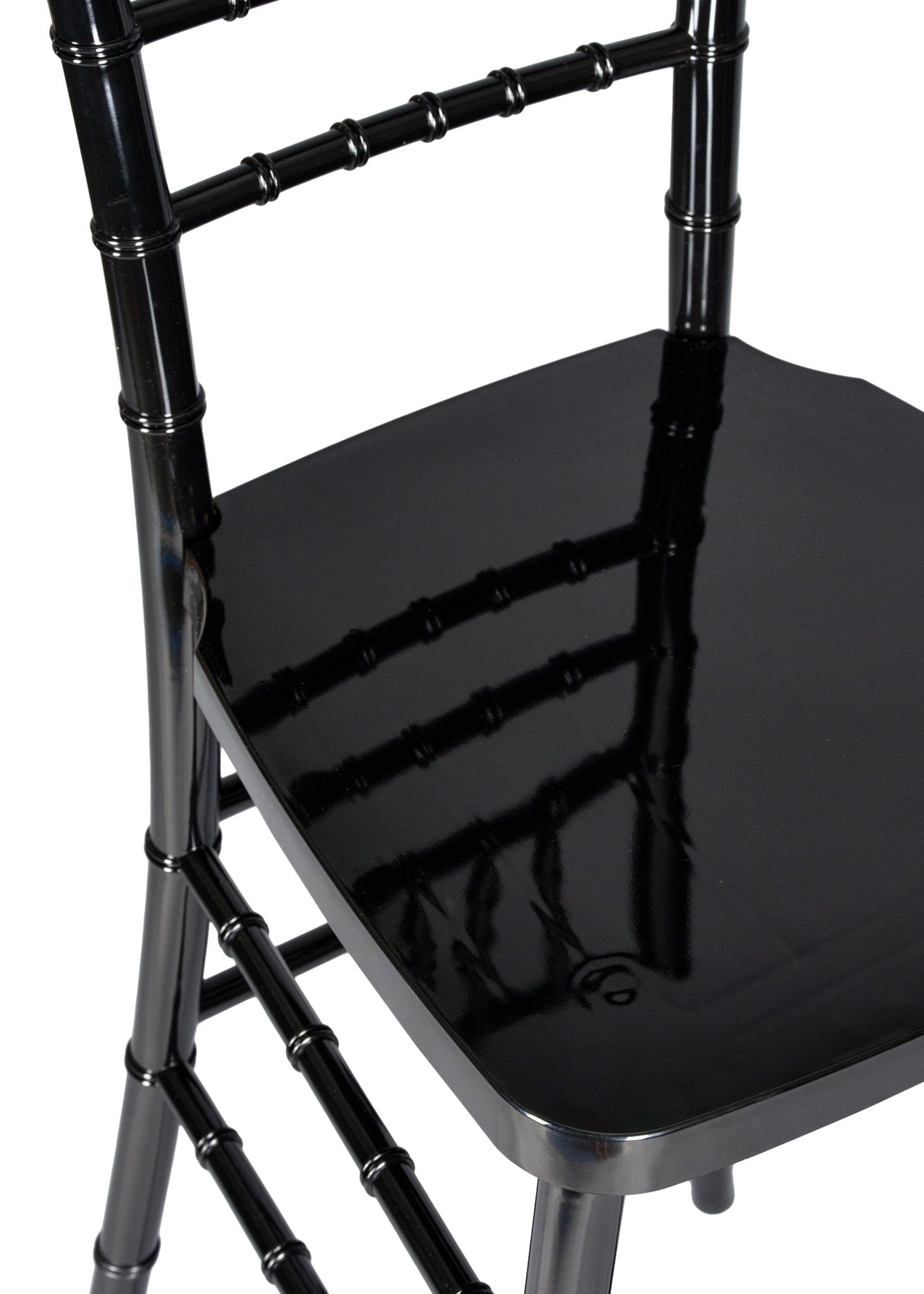 Chivari Black Resin Steel Skeleton™ Chiavari Barstool BCRB-ST-AX-T