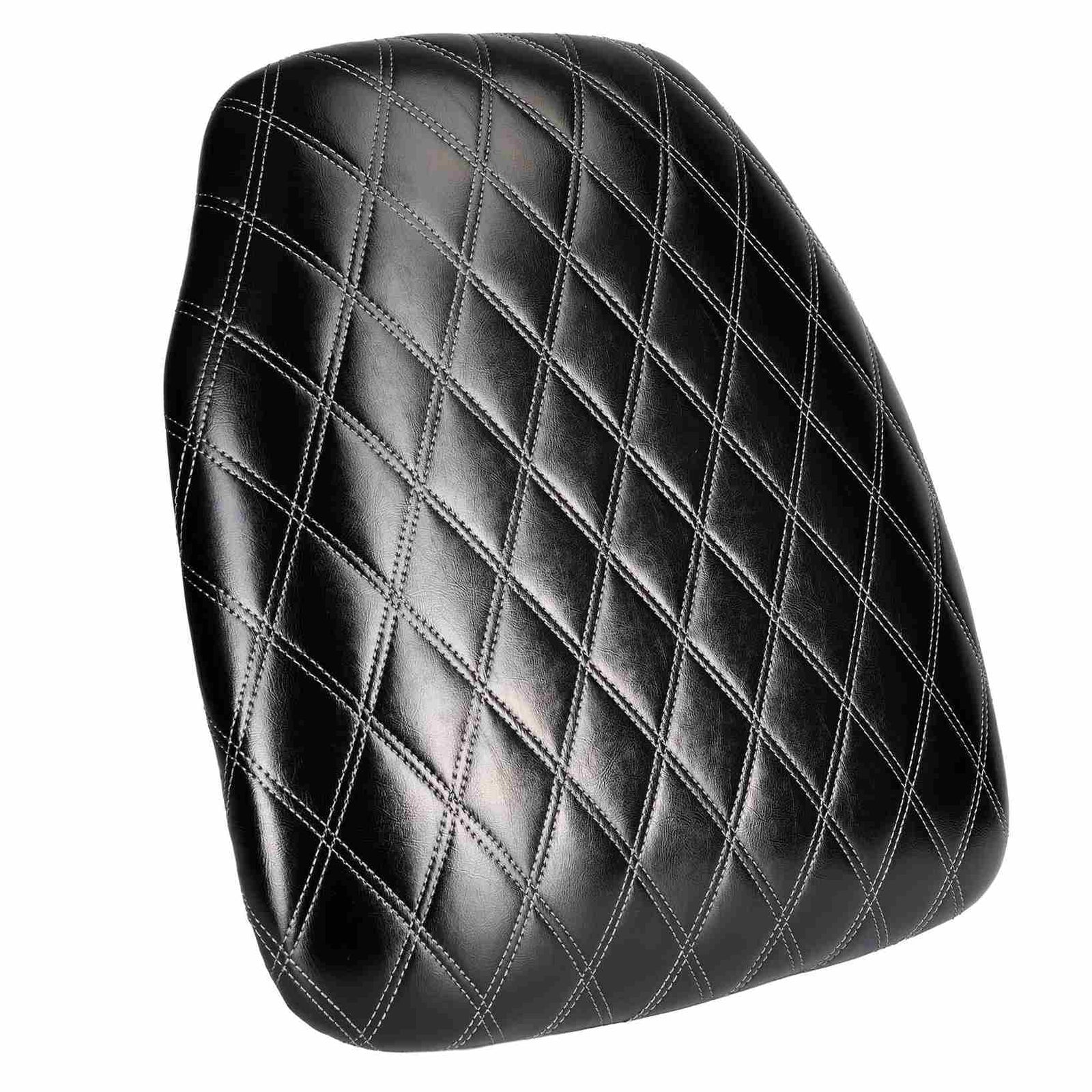 Chivari Black Vinyl Panel Back Chiavari Cushion with Bentley Stitching and SlipNot™ Technology CUSHPANVINBENTB-A