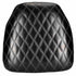 Chivari Black Vinyl Panel Back Chiavari Cushion with Bentley Stitching and SlipNot™ Technology CUSHPANVINBENTB-A