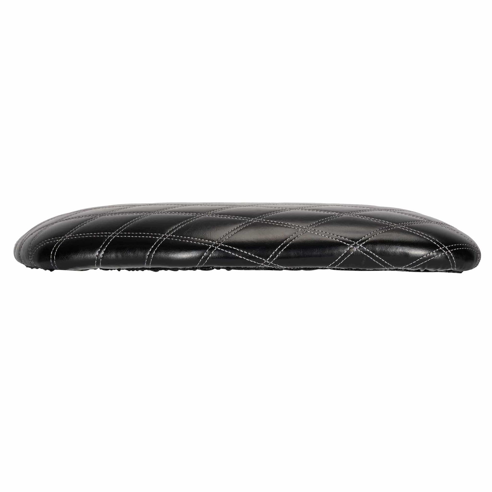 Chivari Black Vinyl Panel Back Chiavari Cushion with Bentley Stitching and SlipNot™ Technology CUSHPANVINBENTB-A
