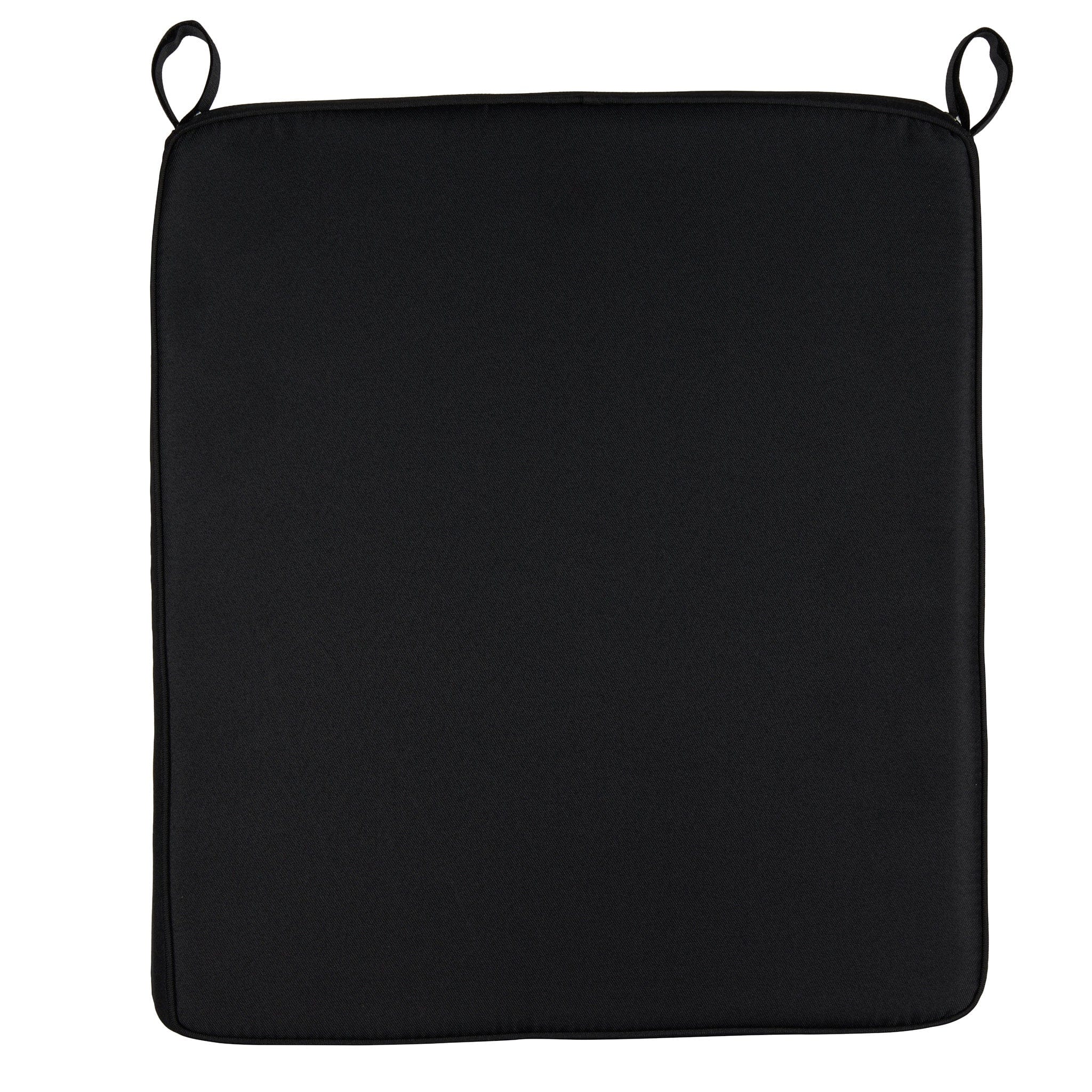 Chivari Black 1.5" Thick Bamboo Folding Chair Cushion CUSHSTRAPBAMBLA-HU-T