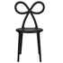 Chivari Black Resin Bow Chair with Round Seat CBORB-ZG