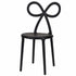 Chivari Black Resin Bow Chair with Round Seat CBORB-ZG